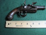 Antique Flintlock Queen Anne Style Canon Barrel Pocket PARTS Pistol - 4 of 7
