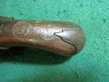 Antique Flintlock Queen Anne Style Canon Barrel Pocket PARTS Pistol - 3 of 7