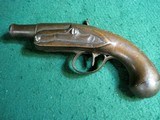 Antique Flintlock Queen Anne Style Canon Barrel Pocket PARTS Pistol - 7 of 7
