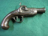 Antique Percussion Queen Anne Style Canon Barrel Pocket PARTS Pistol - 6 of 9