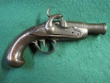 Antique Percussion Queen Anne Style Canon Barrel Pocket PARTS Pistol - 1 of 9