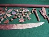Lot Dug Civil War Relics Sword, Barrel, Spur, Trigger Guard Plus - 6 of 7