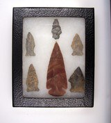 Native American Indian Arrow Head Points Display - 1 of 2