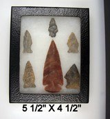 Native American Indian Arrow Head Points Display - 2 of 2