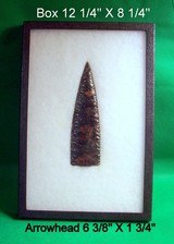 Large Native American Indian Arrow Head Point Display - 2 of 2