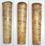 Civil War Relics-Four 8 sec Canon Fuse, Confederate Fuse Adaptor, Minnie Ball + - 2 of 10