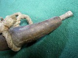3 Antique Original Powder Horns Flask Black Powder Muzzle Loading - 4 of 19