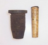 Civil War Relics- 8 sec Canon Fuse & Confederate Fuse Adaptor - 1 of 5