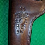 George Lawrence 14 22A Flap Holster 22cal Auto 6 3/4" barrel - 3 of 6
