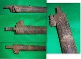Dug Civil War Relics, Bayonet, Musket Barrel, Belt Buckle, US Box Plate, Stirrup - 4 of 9