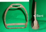 Dug Civil War Relics, Bayonet, Musket Barrel, Belt Buckle, US Box Plate, Stirrup - 6 of 9