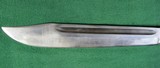 Large 17 1/2" Vintage Stag Handle Bowie Knife & Scabbard - 8 of 14