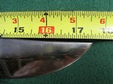 Large 17 1/2" Vintage Stag Handle Bowie Knife & Scabbard - 2 of 14
