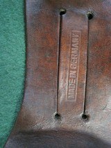 Large 17 1/2" Vintage Stag Handle Bowie Knife & Scabbard - 13 of 14