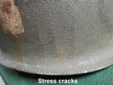 US WWII Korean War MAJOR GENERAL M-1 Helmet w Firestone Liner 29th Infantry - 6 of 11