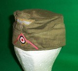 Nazi WWII German Tropical Panzer M38 Overseas Feldmutze Cap Hat - 4 of 10