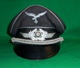 WWII NAZI German Luftwaffe Officer’s Visor Cap - 1 of 14