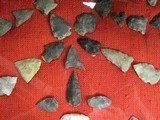 Indian Arrowheads Native American Points Relics North Carolina #1A - 5 of 8