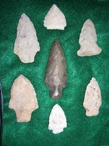 Native American Indian Arrowhead Relics Points Display A - 3 of 12
