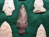 Native American Indian Arrowhead Relics Points Display A - 10 of 12