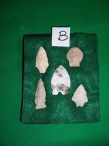 Native American Indian Arrowhead Relics Points Display B - 2 of 7