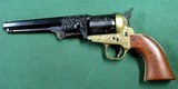 Cased Navy 1851 .36 cal percussion, revolver, made in Italy, ASM Armi San Marco black powder - 7 of 11