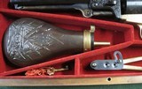Cased Navy 1851 .36 cal percussion, revolver, made in Italy, ASM Armi San Marco black powder - 4 of 11