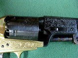 Cased Navy 1851 .36 cal percussion, revolver, made in Italy, ASM Armi San Marco black powder - 9 of 11