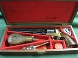 Cased 36cal Percussion Revolver Navy Style Made in Italy Uberti, Pietta - 1 of 18