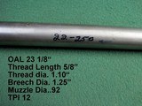 Two Benchrest Stainless Barrels 22-250 & 25-06 - 7 of 9