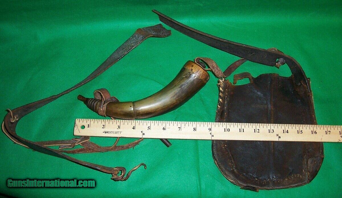 Couple of black powder accessories. - Powder Horn - Full30