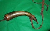 Antique Powder horn and bag Black Powder Muzzleloading - 3 of 7