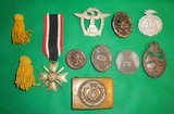Lot WWII Nazi Medals & Belt Buckle - 1 of 8
