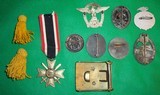 Lot WWII Nazi Medals & Belt Buckle - 6 of 8