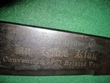 KU KLUX KLAN 1907 CO0NVENTION BRISTOL TENN LARGE BOWIE KNIFE - 2 of 9