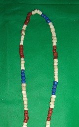 Hudson Bay Style Beaded Necklace Large Charles II Medallion Indian Native American - 4 of 13