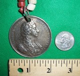 Hudson Bay Style Beaded Necklace Large Charles II Medallion Indian Native American - 13 of 13