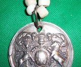 HUDSON BAY STYLE FUR TRADE CHARLES II PENDANT GORGET & BEAD NECKLACE - 6 of 13
