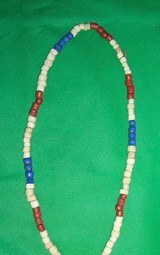 HUDSON BAY STYLE FUR TRADE CHARLES II PENDANT GORGET & BEAD NECKLACE - 2 of 13