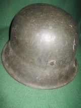 WWII German Helmet Marked ckl-68 Inside - 3 of 11