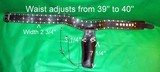 Decorated Western Leather Fancy Holster & Belt For Single Action - 2 of 12