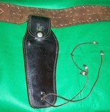 Decorated Western Leather Fancy Holster & Belt For Single Action - 11 of 12