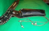 Western Leather Holster & Belt For Single Action Waist 39" - 40" - 9 of 12
