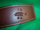 Lawrence Leather SA Holster & Belt 44/45 cal Waist 36" to 41" RH Model 79 - 5 of 12