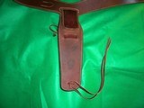 Lawrence Leather SA Holster & Belt 44/45 cal Waist 36" to 41" RH Model 79 - 4 of 12