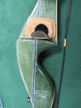 Vintage GREEN BEAR KODIAK MAGNUM RECURVE BOW 52" 50# RH Archery - 4 of 12
