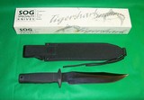 SOG Midnight Tigershark Knife with Sheath & Box NEW OLD STOCK - 9 of 11