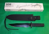 SOG Midnight Tigershark Knife with Sheath & Box NEW OLD STOCK - 2 of 11