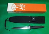 Gerber Mark II Double Serrated Knife with Sheath & Box New Old Stock - 1 of 11