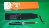 Gerber Mark II Double Serrated Knife with Sheath & Box New Old Stock - 4 of 11